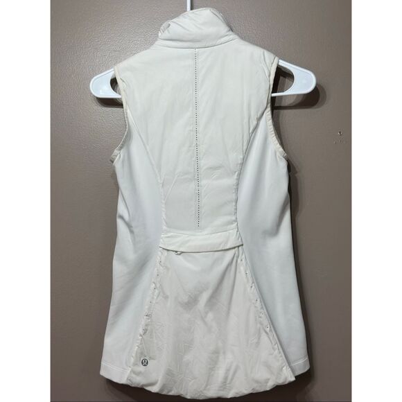 Lululemon Run For Cold White Vest Women's Size 2US - Picture 10 of 13